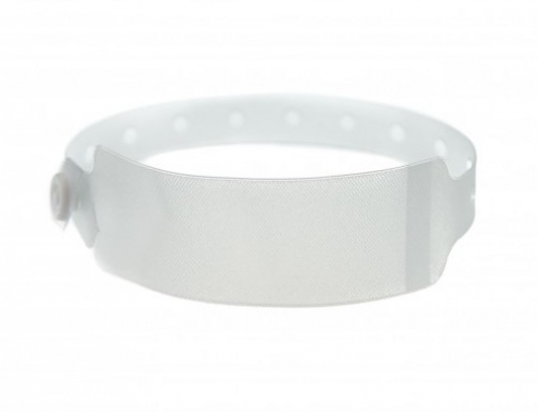 1474060 - Bracelet hôpital adulte transparent avec étiquette - Vue 2