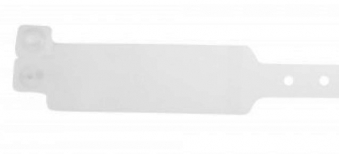 1474060 - Bracelet hôpital adulte transparent avec étiquette - Vue 3