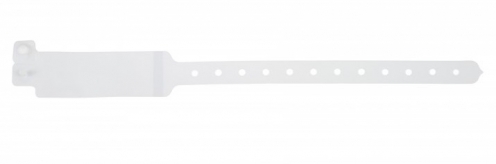 1474061 - Bracelet hôpital adulte Blanc avec étiquette 