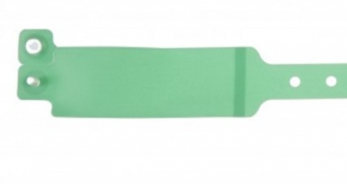1474064 - Bracelet hôpital adulte Vert pâle avec étiquette  - Vue 3