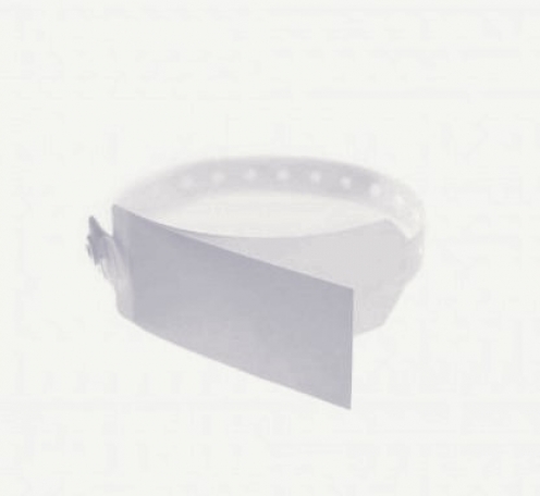 1474139 - Bracelet hôpital adulte Transparent avec rabat pour  étiquette 