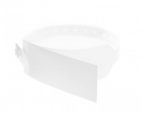 1474143- Bracelet hôpital enfant Blanc avec rabat d'étiquette - Vue 3