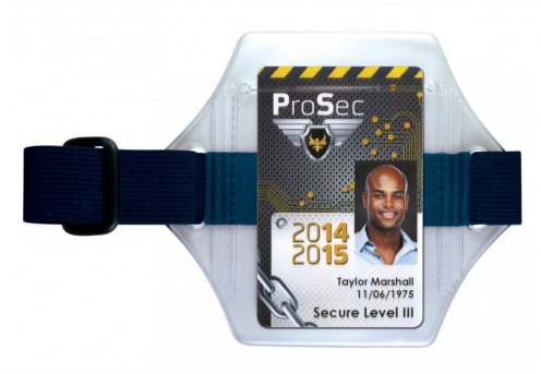 1453601 - Brassard porte-badge bleu