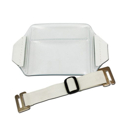 Porte-badge brassard format horizontal blanc - Lot de 100