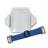 Porte-badge brassard format vertical bleu - Lot de 100
