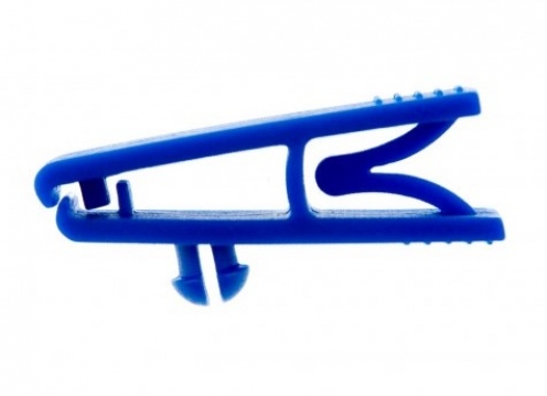 1413002 - Pince crocodile plastique Bleu Roi - Vue 2