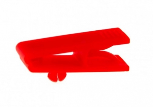 1413005 - Pince crocodile plastique Rouge