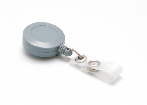 1460046 - Zip Enrouleur Gris avec Attache renforcée 