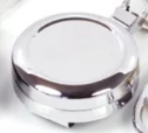 AC217C-RG-CH - Enrouleur de Badge Yo-Yo Métallique avec Anneau Porte-Clés (Chrome) - Sangle de 70 cm - Vue 2