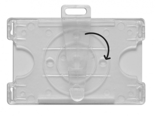 1451420 - Porte-Badge Multi-Position 86x54 perforation oblongue  - Vue 3