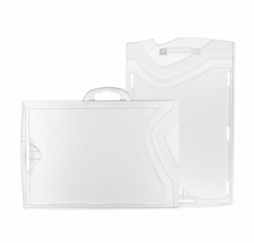 1454251 - Porte-badges rigide 86x54mm translucide recto/verso - horizontale - Vue 2