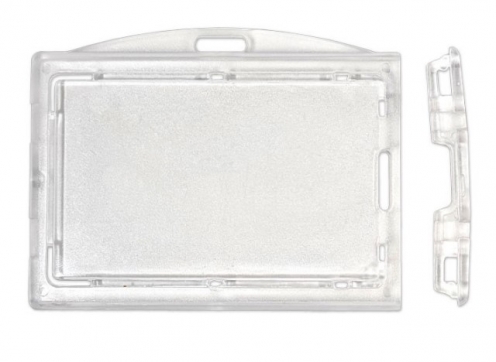 1454280 - Porte-badge sécuritaire pour 2 cartes - Horizontal ou Vertical