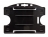 1455706 - Porte-badges rigide Noir 86x54 perforation oblongue 2 rondes
