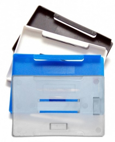 1455731 - Porte-badges rigide 86x54 perforation oblongue 145-5731 - Vue 2