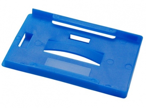 1455732 - Porte-badges Bleu Roi rigide 86x54 perforation oblongue  - Vue 3