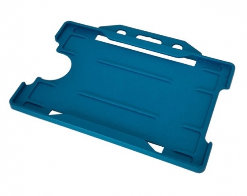 1455761 - Porte-badges en plastique détectable bleu - horizontal (lot de 100) - Vue 2