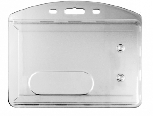 1454112 - Porte-badges rigide 86x54 avec glissière Horizontale