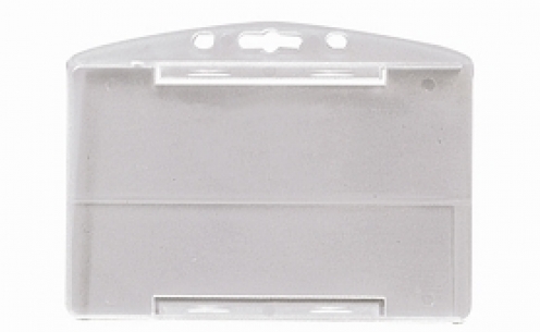 1455100 - Porte-badges rigide 86x54 perforation oblongue 2 rondes 