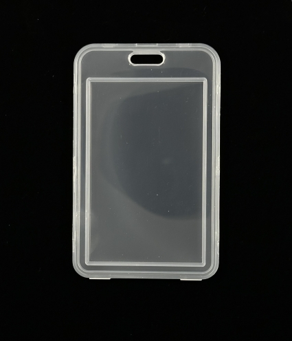 JO-EY-H02- Porte-badges rigide 85x54 translucide verticale - Vue 3