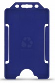 YA302-P-RB - Porte-Badge Bleu Pâle Biodégradable Bulldog 86x54 - 1 FACE - Portrait