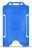 YA302-P-SB-AM - Porte-Badge Bleu Ciel Antimicrobien Bulldog 86x54 perforation oblongue 2 rondes - 1 FACE