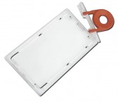 YA312-P - Porte-Badge Verrouillable avec Capuchon Amovible (Format Portrait) - Inclus Clé Rouge