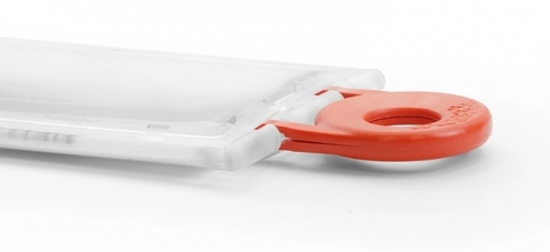 YA312-P - Porte-Badge Verrouillable avec Capuchon Amovible (Format Portrait) - Inclus Clé Rouge - Vue 2