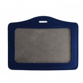 1453263 - Porte-badge aspect cuir Bleu pour carte 86x54 