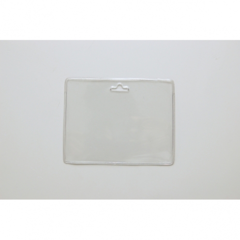 1453005 - Porte-badges souple 86x54 perforation oblongue sur faces avant arrière 145-3005