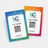 Porte-badge A6 personnalisé en carton FSC – Lot de 100