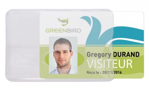 1454241 - Étui-carte biodégradable 100% origine végétale 86x54  - Vue 2