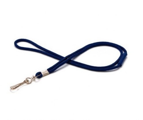 1434028 - Cordon rond polyester Bleu Marine, rupture sécuritaire 