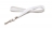 1437210 - Tour de cou Blanc Mousqueton métal Bague métal