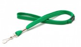 1437242 - Tour de cou Vert  Mousqueton métal et rupture sécuritaire Bague métal