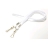 1437220 - Tour de cou Blanc 2 attaches Bague métal