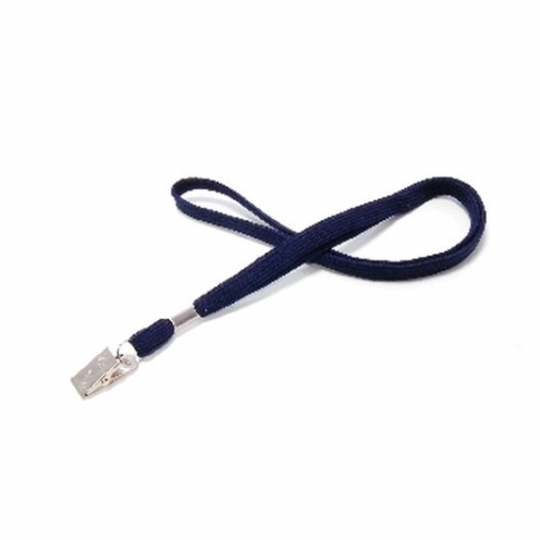 1436018 - Tour de cou Bleu marine Pince crocodile Bague métal