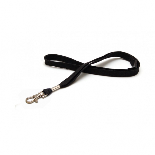 1437296 - Tour de cou Noir Crochet métal et rupture sécuritaire Bague métal