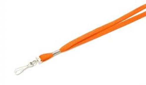 1437209 - Tour de cou Orange Mousqueton métal Bague métal