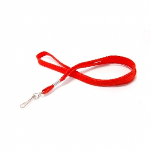 1437214 - Tour de cou Rouge Mousqueton métal Bague métal