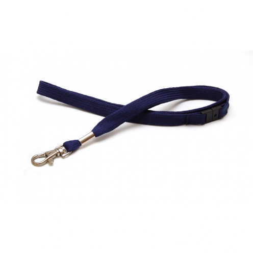 1437298 - Tour de cou Bleu marine Crochet métal et rupture sécuritaire Bague métal