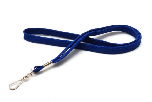 1437211 -Tour de cou Bleu roi Mousqueton métal Bague métal