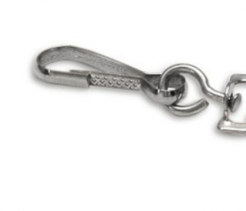 1437216 - Tour de cou Noir Mousqueton métal Bague métal - Vue 2