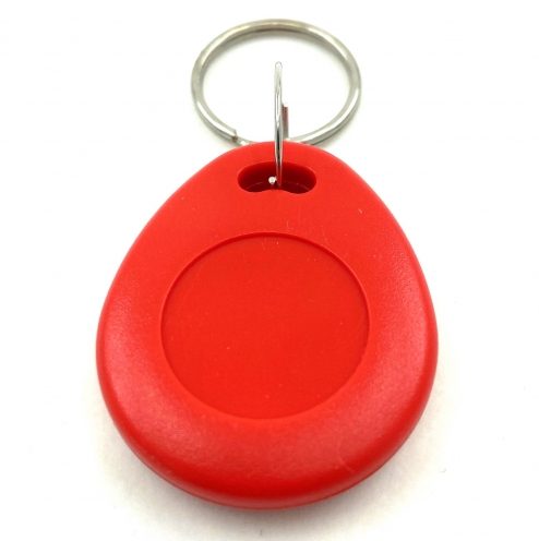 Porte-clés ABS d'identification Goute Rouge RFID TK4100 125khz - Vue 3