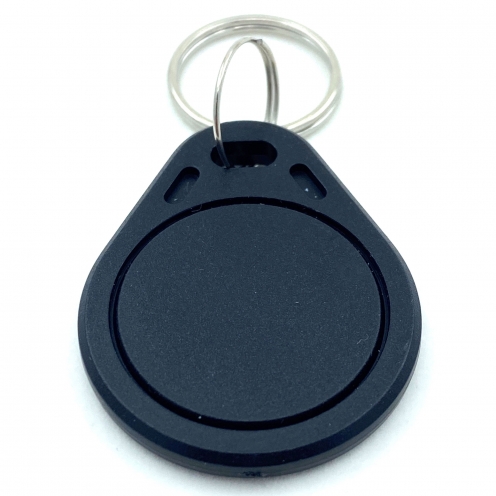 Porte-clés d'identification triangle arrondi noir RFID TK4100 125khz - Vue 2