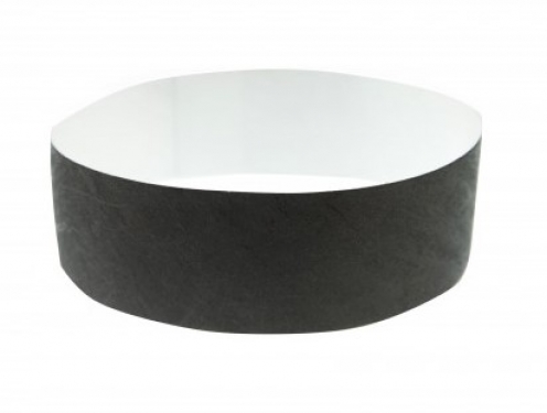 1474236 - Bracelet papier Noir indéchirable Tyvek 25 mm 