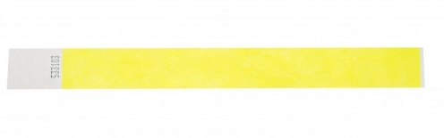 1474243 - Bracelet papier Jaune indéchirable Tyvek 25 mm  - Vue 2