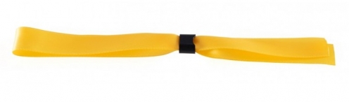 1474332 - Bracelet tissu satin Jaune 15 mm avec boucle de fermeture  - Vue 2