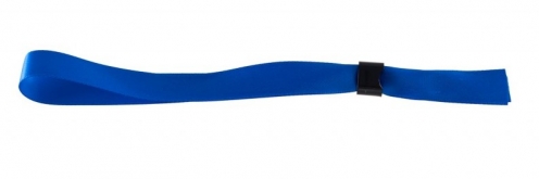 1474333 - Bracelet tissu satin Bleu 15 mm avec boucle de fermeture  - Vue 2