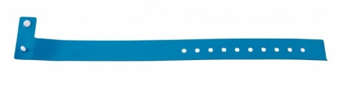 1474012 - Bracelet plastique vinyle Bleu Type L - mat - Vue 2