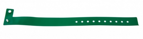 1474015 - Bracelet plastique vinyle Vert Type L - mat  - Vue 2